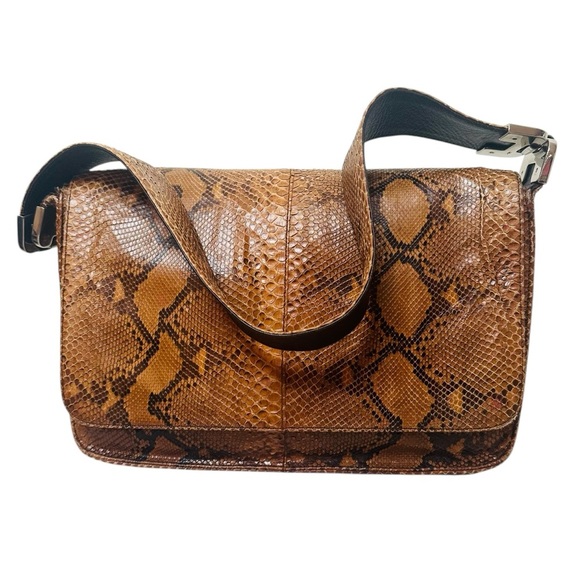 PRADA RARE 90’s VINTAGE SNAKE SKIN SHOULDER BAG - Picture 3 of 10